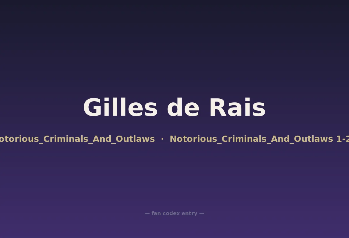 Gilles de Rais
